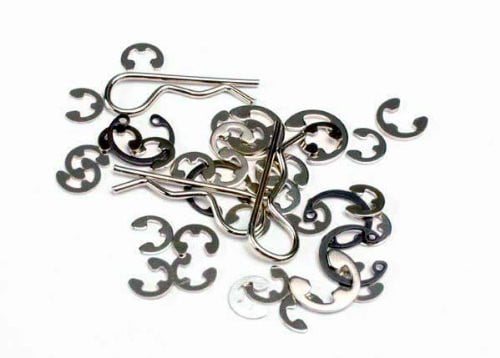 Traxxas E-Clips/C-Clips/R Pins (40) for RC 1633