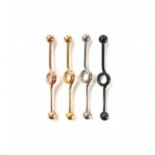 14g Braided Industrial Straight Barbell