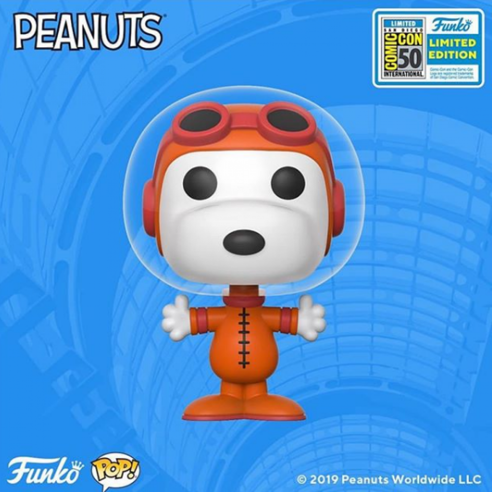 2019 Summer Convention Exclusive Peanuts Astronaut Snoopy Pop Vinyl Figure 