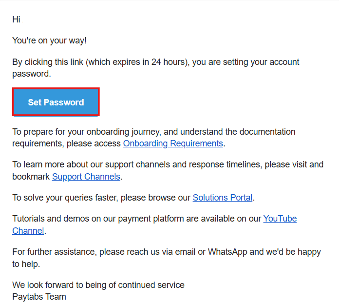 تفعيل بوابة (PayTabs) للجمعيات الخيرية
