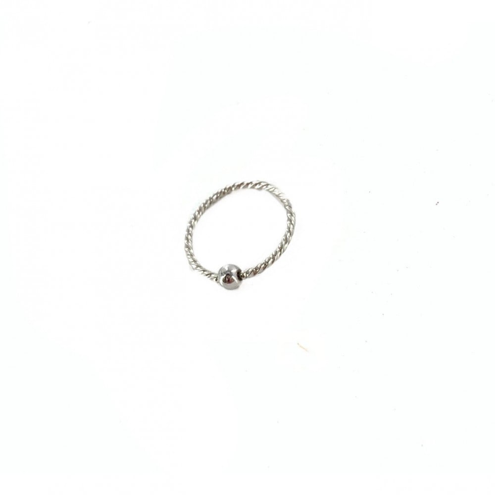 20g Braided Fixed Ball Hoop