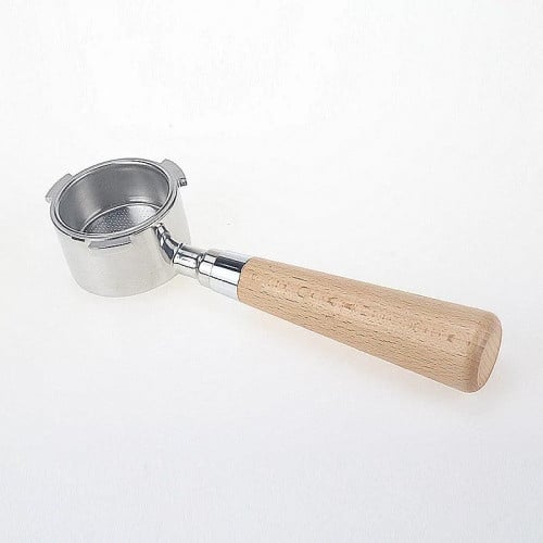 بورتافلتر مكشوف مقاس 51mm مع الباسكت للديلونجي من الخشب الفاتح