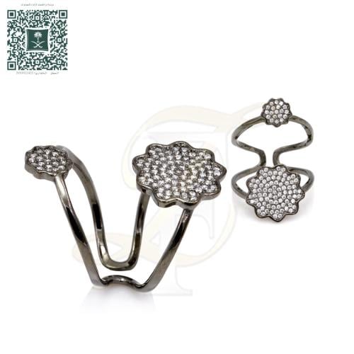 خاتم (زركون) فضة عيار 925