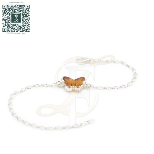 اسوارة كهرمان فضة عيار 925