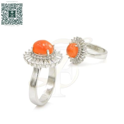 خاتم اوبال فضة عيار 925