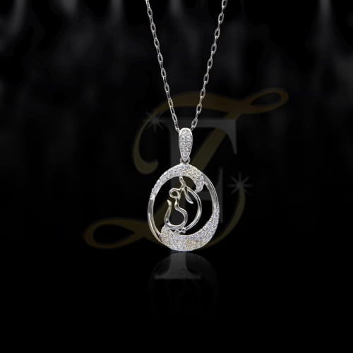 تعليقة زركون فضة  عيار 925