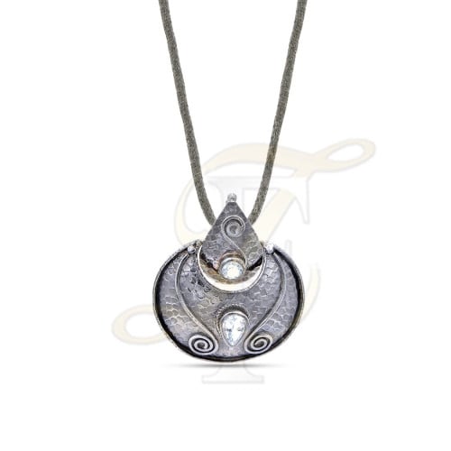 تعليقة توباز فضة عيار 925