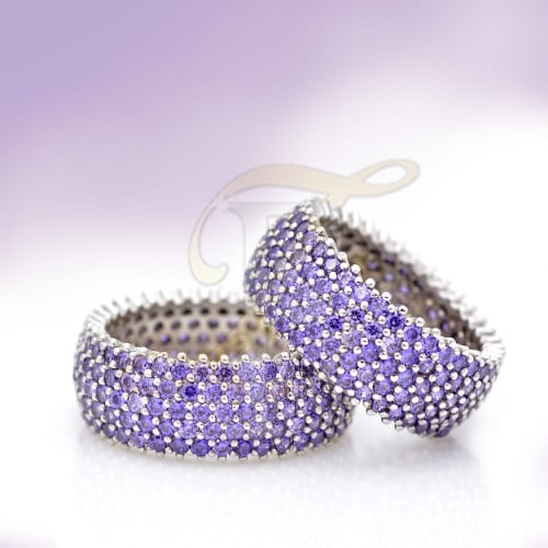 دبل زركون فضة عيار 925