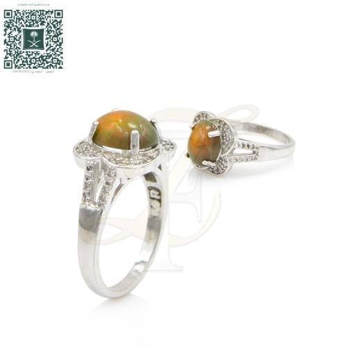 خاتم اوبال فضة عيار 925