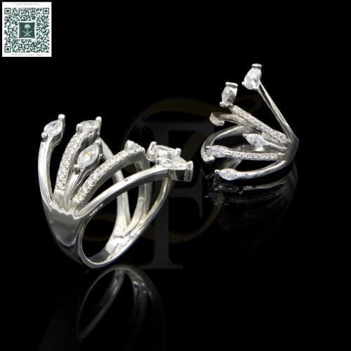 خاتم (زركون) فضة عيار 925