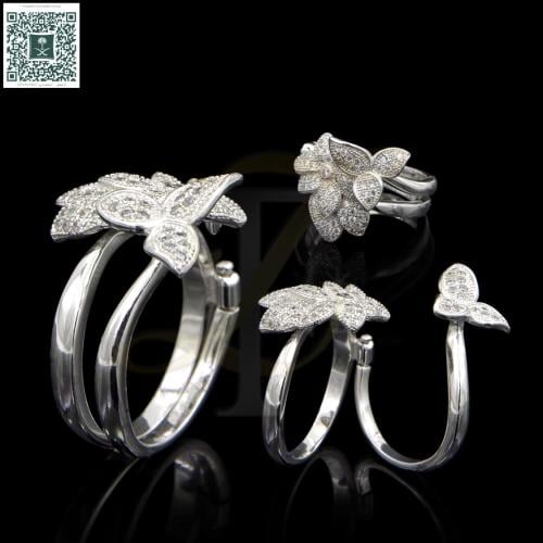 خاتم (زركون) فضة عيار 925