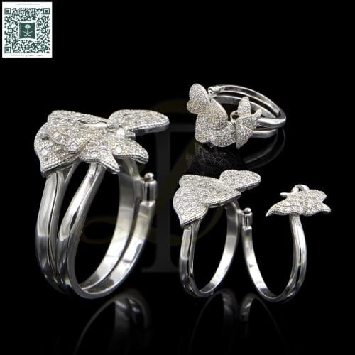 خاتم (زركون) فضة عيار 925