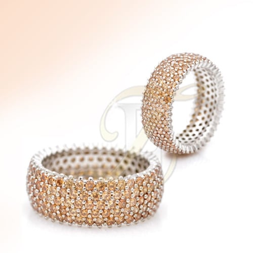 دبل زركون فضة عيار 925