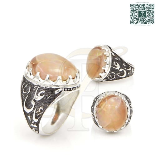 خاتم اوبال فضة عيار 925