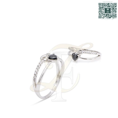 خاتم زركون فضة عيار 925