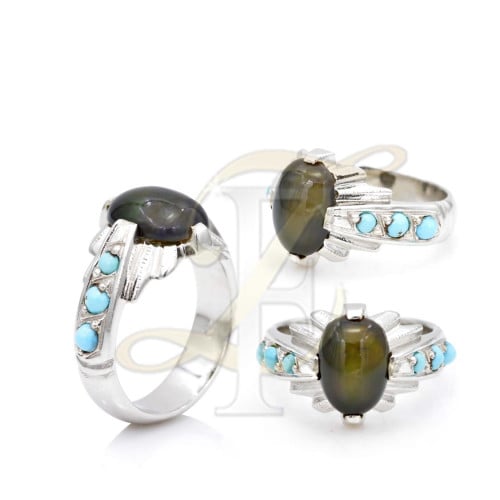 خاتم  اوبال فضة عيار 925