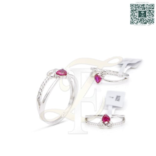 خاتم زركون فضة عيار 925