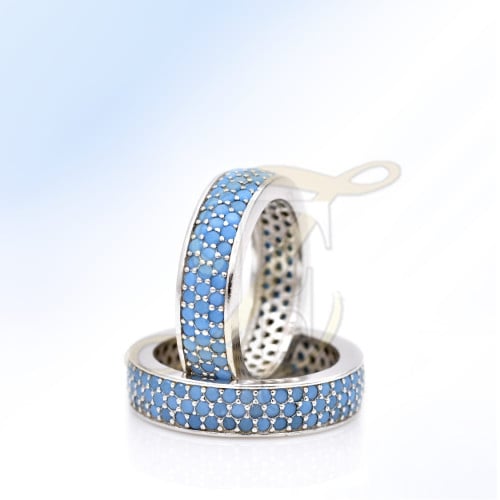 دبل زركون فضة عيار 925