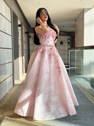 فستان سهرة مورد للمناسبات الراقية