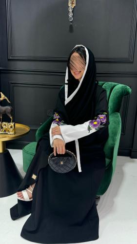 عبايه بورد بنفسجي مميز