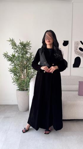 عباية مخمل مع تفته انيقه