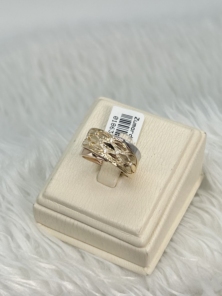 Sweket Branch 18k gold ring, weight 4.60 grams - مصاغات الأربش للذهب  بالسعودية قسم المتجر الإلكتروني
