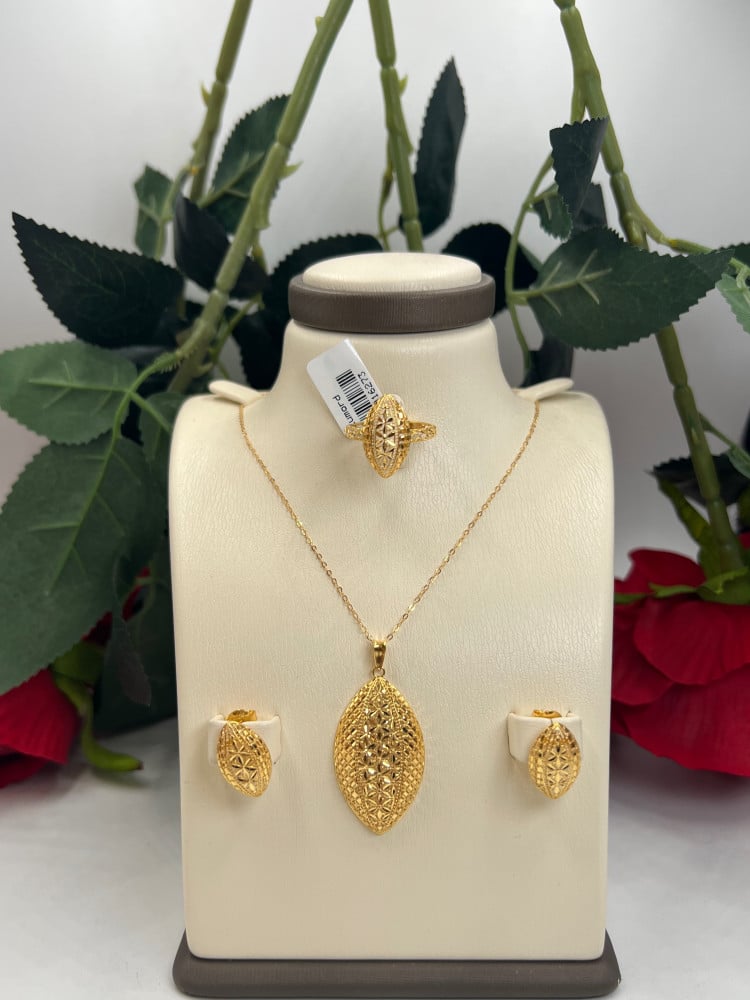 Gold half clearance set with price