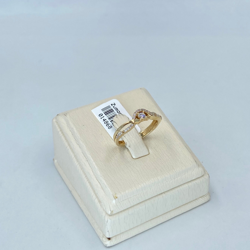 Round 14 Kt Yellow Gold Real Diamond Simple Ring, Weight: 4 Grams at Rs  32500 in Mumbai