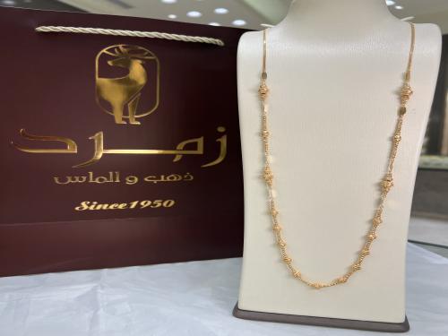 سبحه ذهب عيار 21 الوزن 15.35 جرام