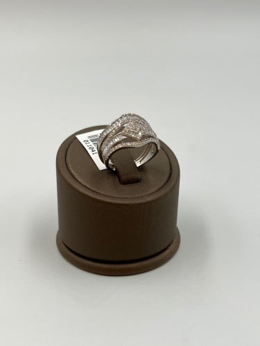 21 carat gold ring, weight 1.95 grams - زمرد ذهب و الماس