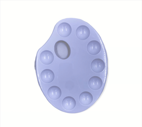 لوحة مزج ألوان بلاستيكية للرسم – باليت فني عملي - Generic