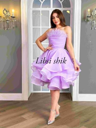 فستان قصير طبقات