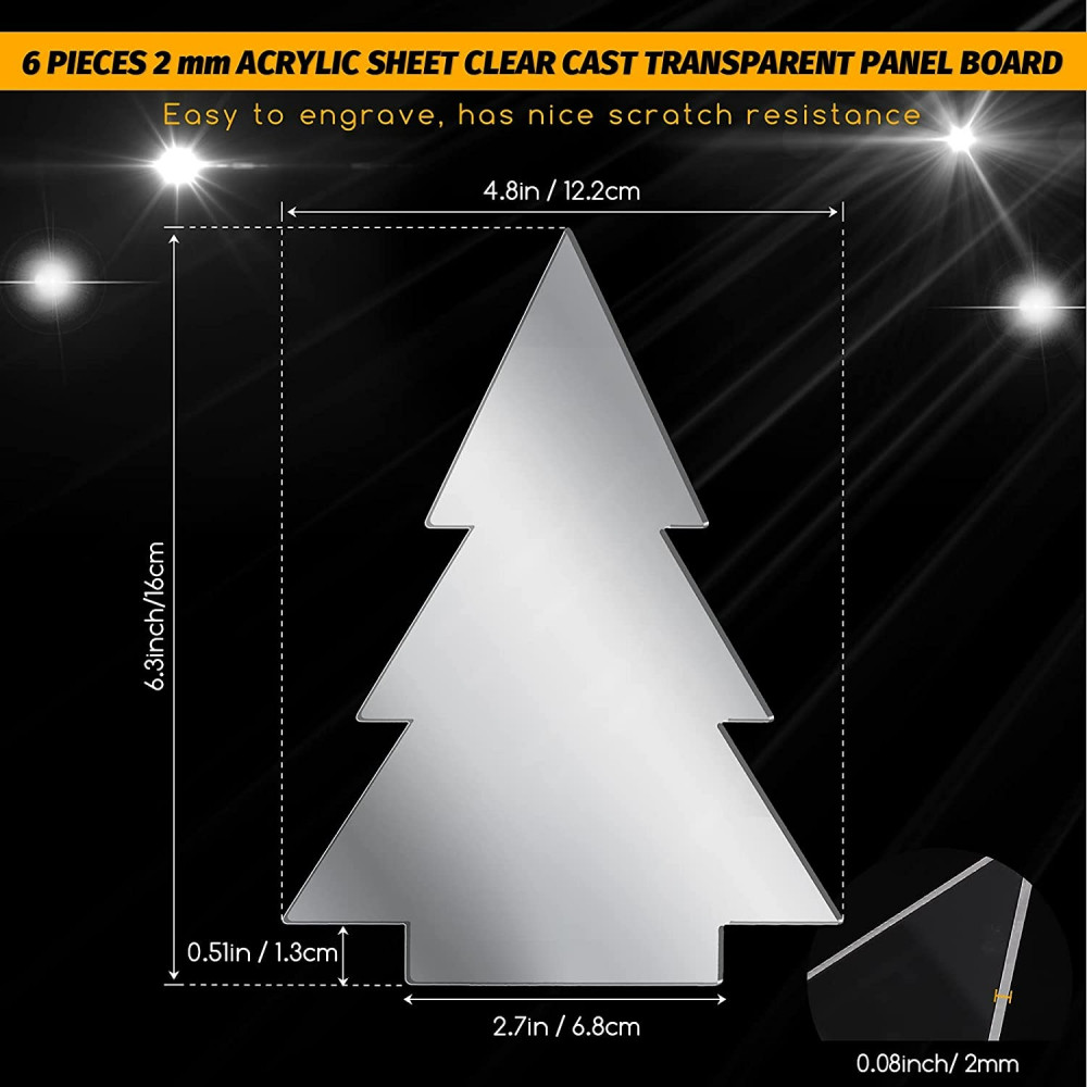 لوح اكريلك شفاف شكل شجرة