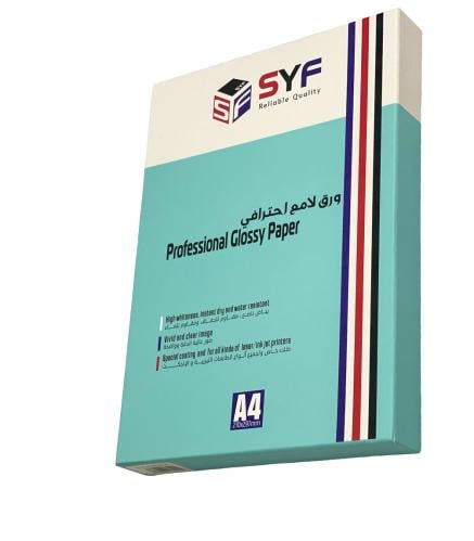 ورق لامع لاصق 135 جرام 100 ورقة SYF A4