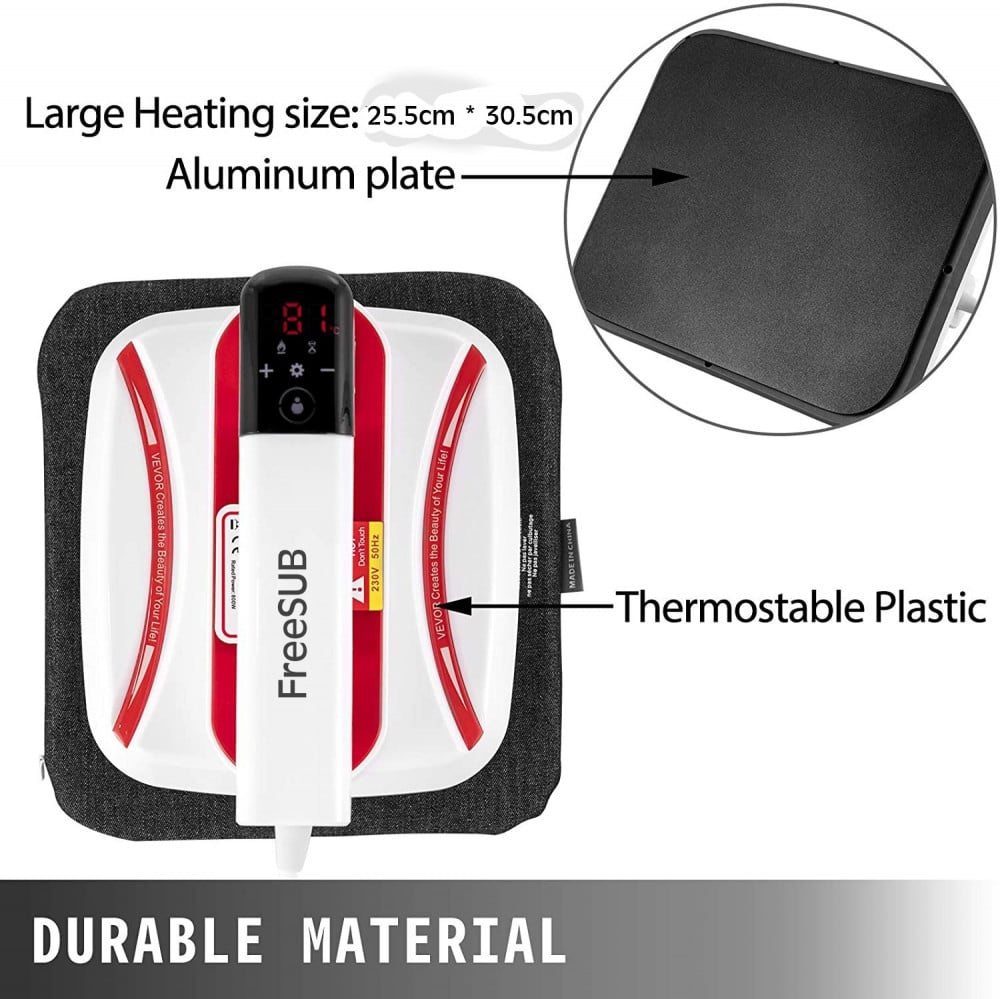 مكبس حراري يدوي متنقل 30.5 سم * 25.5 سم
