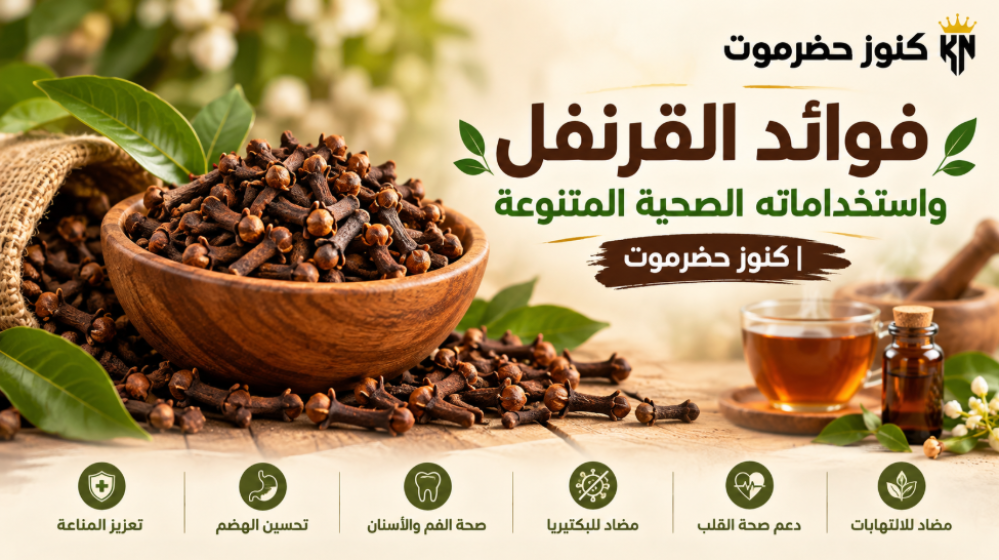 فوائد القرنفل واستخداماته الصحية المتنوعة | كنوز حضرموت