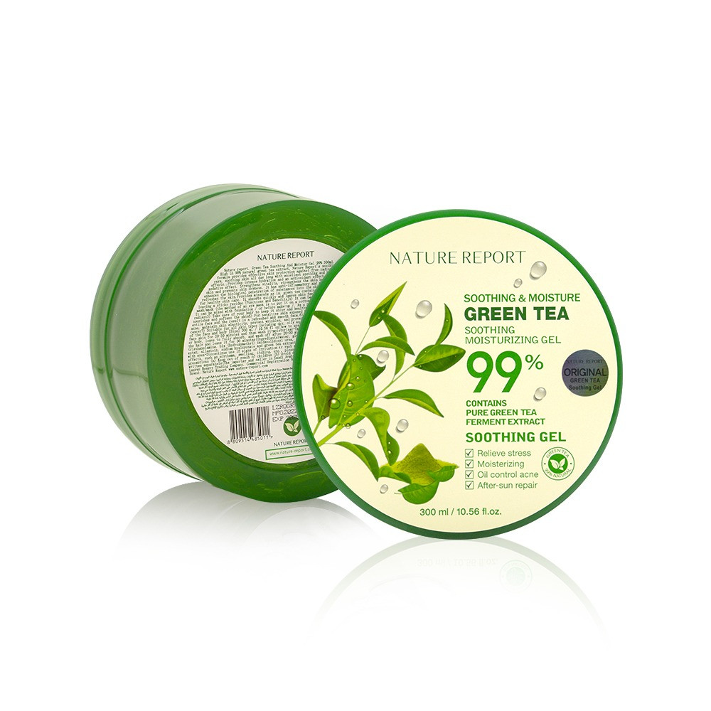 جل مرطب بالشاي الاخضر