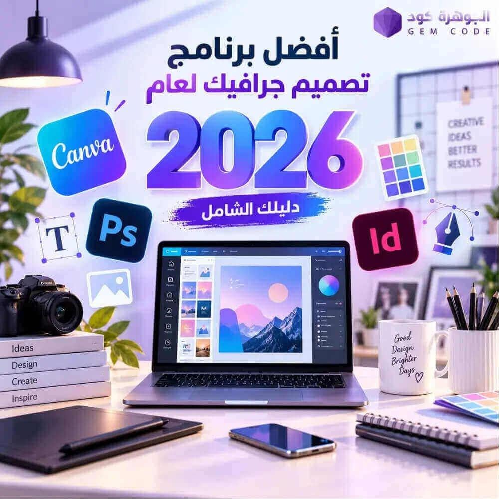 أفضل برنامج تصميم جرافيك لعام 2026: دليلك الشامل