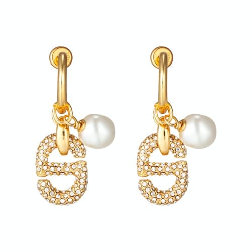 حلق ديور Dior ذهبي