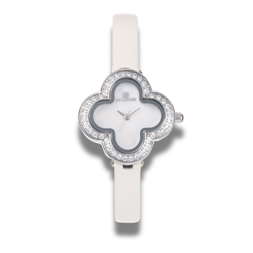 ساعة نسائية شبيهة فان كليف جلد