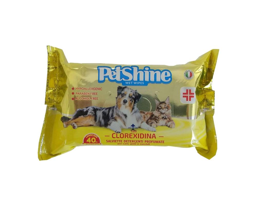 مناديل معطرة للكلاب و القطط من بيت شاين petshine