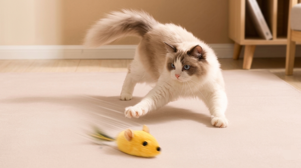 اختر اللعبة المثالية لنشاط قطك اليوم