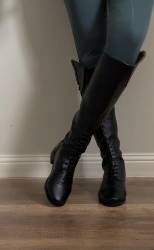 بوت خيل طويل اسود | Long horse boot Black