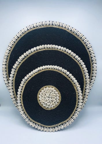 3 جداريات مزينة بالخرز والقواقع (50سم ، 40سم ، 30سم)