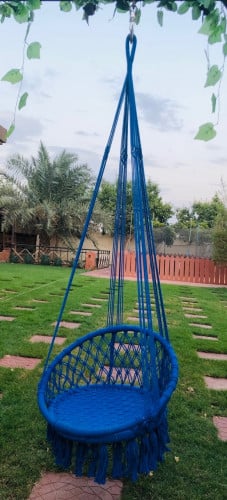 أرجوحة حجم صغير (50 سم) لون أزرق مصنوعه يدوياً