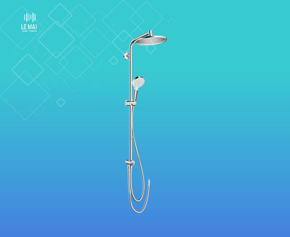 مسطرة شاور كاملة مع طاسة دائرية – hansgrohe جودة ألمانية وفخامة عصرية