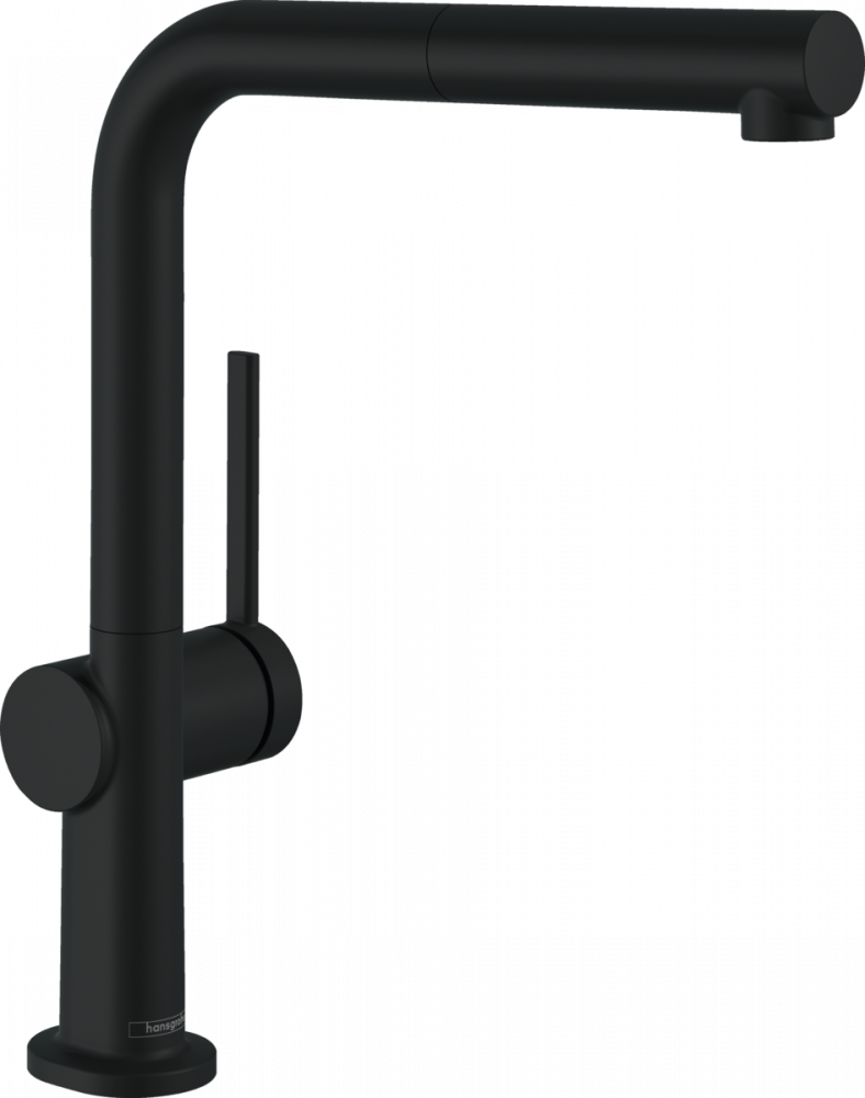 خلاط مطبخ أسود سحاب تاليس مفرد هانس جروهي / hansgrohe