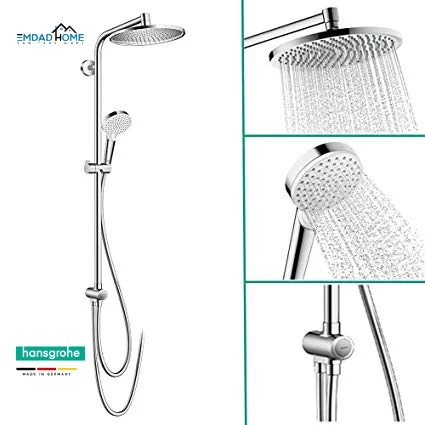 مسطرة شاور كاملة مع طاسة دائرية – hansgrohe جودة ألمانية وفخامة عصرية