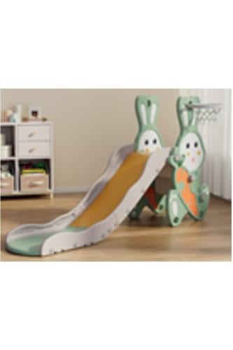 زحليقة علي شكل أرنب مع حلقة كرة سلة,170*50*90 سم,FJY-DW01