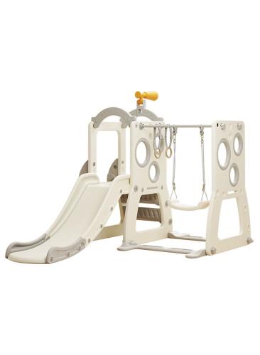 زحليقة مع مرجيحة و كرة سلة وتلسكوب  4*1, 154*187*129سم,FJY-22B075